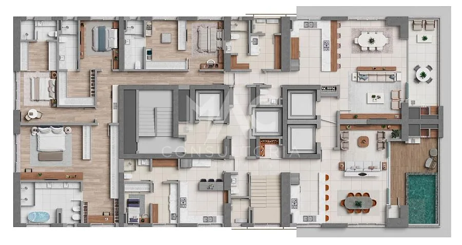 Apartamento no Edifício Hyde Atlântica 4312