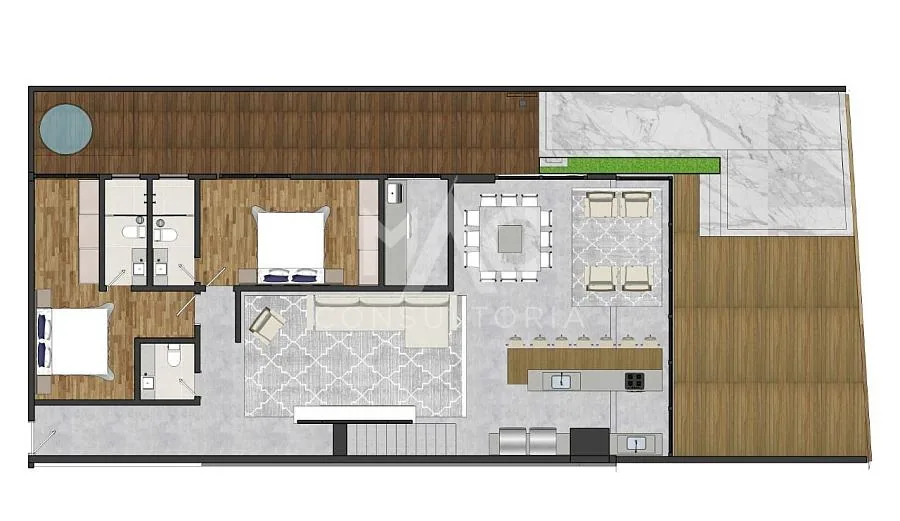 Apartamento Duplex no Edifício Sunrise Praia Brava
